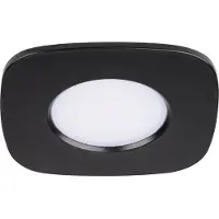 Lutec Rina - spot encastré - Connect - 95 x 95 x 50 cm, taille d'encastrement Ø 76 cm - 7,7W LED inclus - IP65 - fonction dimming et couleur de lumière réglable via app - RGB+W - noir