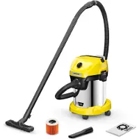 Kärcher Aspirateur eau et poussière sans fil WD 3-18 S V-17/20 - Acier - 17 l - (sans batterie ni chargeur)