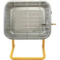 Gimeg Eurostraler Vast Statief - 4,5 kW, Radiateur infrarouge, Orange, Argent
