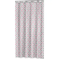 Sealskin Rideau de douche Diamonds 180x200 cm Polyester Rose