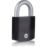 Yale Serrure à pêne dormant en acier trempé 63mm, hauteur de la poignée 27mm, Maximum Security