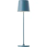 Brilliant Lampe de table LED portable Kaami | bleu clair | hauteur 37 cm | 2W 310 lm | rechargeable par USB | dimmable par variateur tactile
