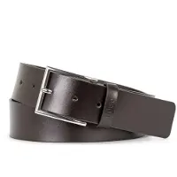 HUGO Ceinture 'Giaspo' brun foncé