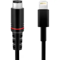IK Multimedia - Cabo Lightning vers Mini-DIN avec chargement