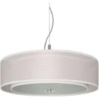 LINDBY Suspension , Pikka, dimmable, Blanc, Salon / séjour, Tissu / textile, Moderne