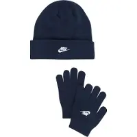Nike Kids Bonnet bleu foncé / blanc