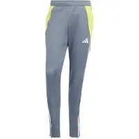 Adidas Pantalon de sport 'Tiro 24' citron vert / gris / blanc cassé