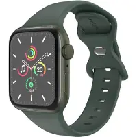 IMoshion Bracelet en silicone⁺ pour Apple Watch | 38/40/41/42 mm - Taille S/M - Olive