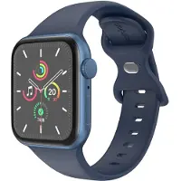 IMoshion Bracelet en silicone⁺ Apple Watch | 44/45/46/49 mm - Taille M/L - Midnight