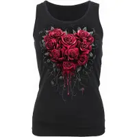 Spiral Top Gothic de - Bleeding Heart - S - XXL - pour Femme - noir - Taille M