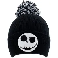 The Nightmare Before Christmas Bonnet Disney de - Jack - Face Badge - pour Unisexe - noir - Taille Standard