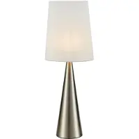 Markslöjd Lampe de table Conus en acier avec abat-jour en lin 64 cm