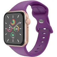 IMoshion Bracelet en silicone⁺ pour Apple Watch | 38/40/41/42 mm - Taille S/M - Purple