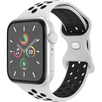 IMoshion Bracelet Sport⁺ en silicone Apple Watch | 44/45/46/49 mm - Taille M/L - White / Black