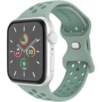 IMoshion Bracelet Sport⁺ en silicone Apple Watch | 44/45/46/49 mm - Taille M/L - Light Green & Green