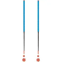 Les batons d'Alain - Bâtons de ski de randonnée - Azur - Taille 115 cm - Bleu