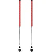 Les batons d'Alain - Bâtons de ski de randonnée - Cerise - Taille 115 cm - Rouge