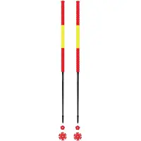 Les batons d'Alain - Bâtons de ski de randonnée - Espagne - Taille 115 cm - Rouge