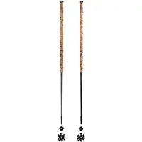 Les batons d'Alain - Bâtons de ski de randonnée - Champagne - Taille 125 cm - Marron