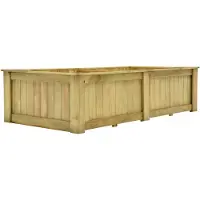 vidaXL Lit surélevé 196 x 100 x 50 cm Bois de pin imprégné