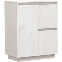 vidaXL Sideboard Blanc 60x34x75 cm Pin massif