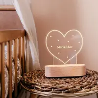Yoursurprise Veilleuse personnalisé - cœur