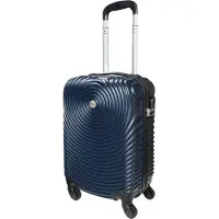 Ceruzo Hand Luggage Suitcase -Trolley - 28L- 51.5 cm - Blue - Spinner Wheels 360°- Numerical Lock Travel Suitcase