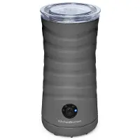 Kitchenbrothers Mousseur à lait électrique - 4 en 1 - 240 ML - Mousseur à lait pratique - Anthracite
