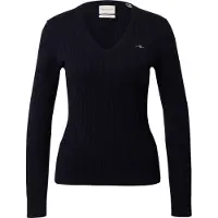 Gant Pull-over bleu marine / blanc