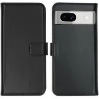 Selencia Étui portefeuille en cuir véritable pour Google Pixel 8a - Noir