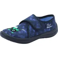 Beck Pantoufle 'Little Farm' bleu / bleu foncé / vert clair