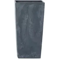 Prosperplast Pot De Fleur 7,2l Avec Insert Urbi Square Effect Anthracite