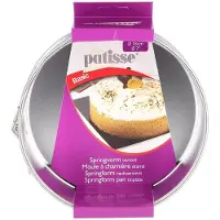 Patisse Moule à charnière de 18 cm, Moule à gâteau, Argent
