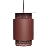 Hubsch Luminaire suspendu maille en métal rouge