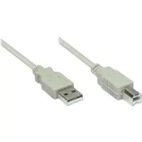 GOOD CONNECTIONS USB2.0 Kabel A-B grau 5m