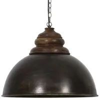 Light & Living Lampe pendante Leia - Noir - Ø52cm - Industriel et moderne