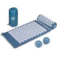 Umbro Tapis d'ongles Umbro - Tapis d'acupression - Tapis Shakti - Tapis de massage - 42x71cm - Bleu