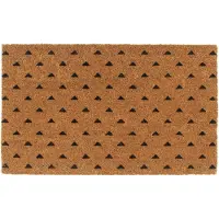 vidaXL Tapis de porte naturel 45x75 cm fibre de coco touffeté