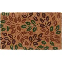 vidaXL Tapis de porte naturel 45x75 cm fibre de coco touffeté