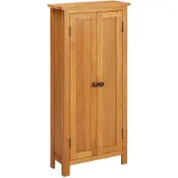 Super Merchant Armoire de rangement 50x22x110 cm Bois de chêne massif