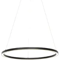 QAZQA Suspension intelligente noire 80 cm avec LED et RGBW - Girello