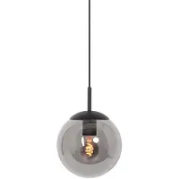 Steinhauer Lampe à suspension en verre noir Bolique Ø 30 cm