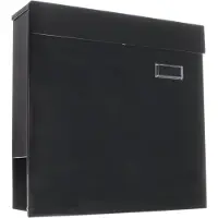 Rottner boîte aux lettres Kensington, tôle d'acier noire