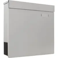 Rottner boîte aux lettres Kensington, acier inoxydable argenté