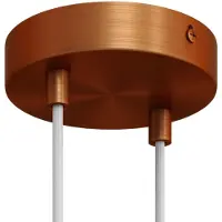 Creative Cables kit de rosace de plafond à 2 trous Brushed Copper