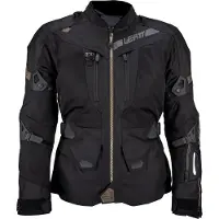 Leatt Veste textile imperméable ADV FlowTour 7.5 pour moto, noir/gris foncé, XL