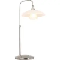 Steinhauer Lampe de table Tallerken gris métallisé