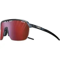 Julbo - Lunettes de soleil - Frequency Bleu/Noir Reactiv 0-3 High Contrast - Navy