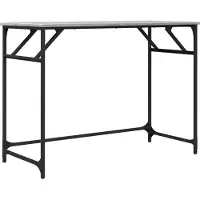 vidaXL Bureau Gris Sonoma 100x45x76 cm Bois composite et acier