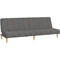 vidaXL Canapé-lit à 2 places gris clair tissu